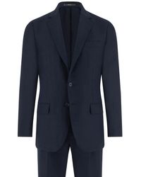 BOGGI - Traje De Lino Con Botones - Lyst