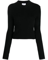 Filippa K - Crew-neck Ribbed Wool Sweatshirt - Lyst