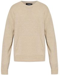 DSquared² - Bestickter Pullover Mit Beuteltasche - Lyst