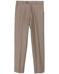 Brioni - Tigullio Pressed-Crease Tailored Trousers - Lyst