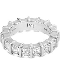 Ivi - Logo-Detail Wedding Ring - Lyst