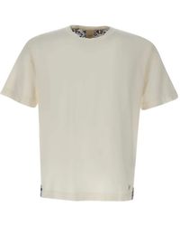 Bob - Embroidered-Logo Floral-Trim T-Shirt - Lyst