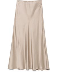 Ottod'Ame - Jupe En Satin À Coupe Mi-Longue - Lyst