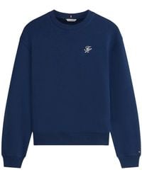 Tommy Hilfiger - Embroidery Crew-Neck Sweatshirt - Lyst