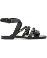 Pinko - Ankle Strap Sandals With Branded Leather Insole - Lyst