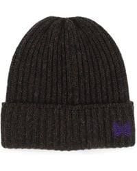Needles - Ribbed-Knit Beanie Hat - Lyst