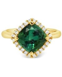 Lisa Nik - 18K Diamond And Tourmalite Ring - Lyst
