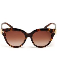 Tory Burch - Occhiali Da Sole Con Effetto Tartarugato - Lyst