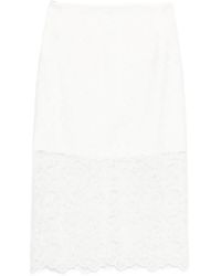 Imperial - Lace Midi Skirt - Lyst