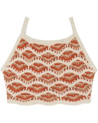 Alanui - Hawa Mahal Crochet-knit Top - Lyst