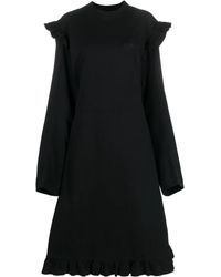 Vetements - Ruffle-Detail Midi Dress - Lyst