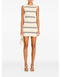 knee length dresses for ladies Metallic Jacquard Flounce Mini Dress in Light Gold main image 1