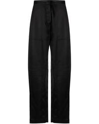 Jil Sander - High-Waist Straight-Leg Trousers - Lyst