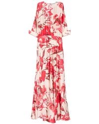 La Petite Robe Di Chiara Boni - Floral-Print Maxi Dress - Lyst
