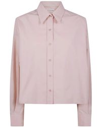 Frankie Shop - Arlene Button-Up Blouse Met Verlaagde Schouders - Lyst