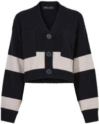 Proenza Schouler - Sofia Striped Wool-Blend Cardigan - Lyst