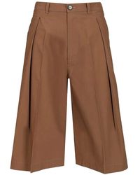 Barena - Amado Vion Pleated Bermuda Shorts - Lyst