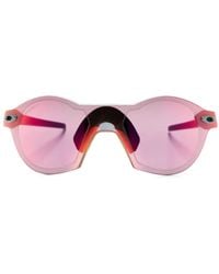 Oakley - Subzero Round-Frame Mirrored Sunglasses - Lyst