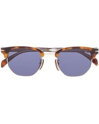 David Beckham - Tortoiseshell-Effect Geometric-Frame Sunglasses - Lyst