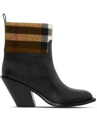 Burberry - Stiefel mit Karomuster - Lyst