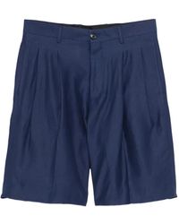 Laneus - Pleated Shorts - Lyst