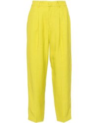 PT Torino - Pleated Tapered Trousers - Lyst
