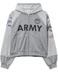 Protocol Index - Reconstructed Distressed Hoodie - Lyst