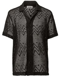 DRYKORN - Bijan 02 Crochet-Knit Short-Sleeve Shirt - Lyst