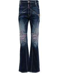 DSquared² - Super Star Rhinestone-embellished Jeans - Lyst