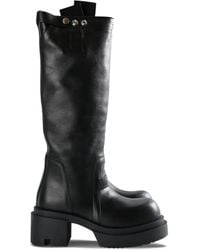Rick Owens - 75Mm Knee-High Platform Boots - Lyst