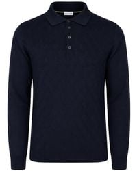 Pal Zileri - Long-Sleeve Wool Polo Shirt - Lyst