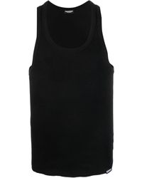 DSquared² - Ribbed Cotton Tank Top - Lyst