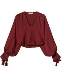 Twinset - Satin Shrug With Rhinestones - Lyst