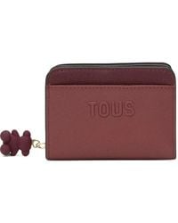 Tous - Medium Doble Audree Bear-Charm Embossed Wallet - Lyst