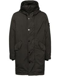 Stone Island - Buttoned-Up Down Jacket - Lyst
