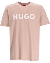 HUGO - Dulivio Cotton T-shirt - Lyst