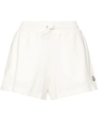 Moncler - Jersey-Shorts mit Logo-Applikation - Lyst