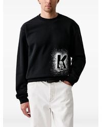 KARL LAGERFELD - Logo-Print Sweatshirt - Lyst