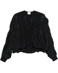 Alysi - Ruffled Round-Neck Bomber Jacket - Lyst