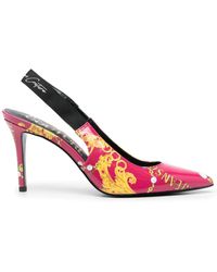 Versace - Couture 90mm Slingback Pumps - Lyst