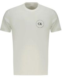 Calvin Klein - Logo-Print Cotton T-Shirt - Lyst