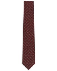 Gucci - Horsebit Stropdas Met Patroon - Lyst