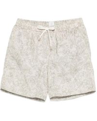 Eleventy - Floral-Print Swim Shorts - Lyst