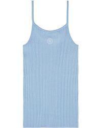 Sporty & Rich - Logo-patch Ribbed Tank Top - Lyst