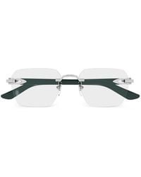 Cartier - Rimless Geometric Glasses - Lyst