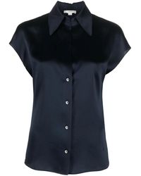Vince - ショートスリーブ シルクシャツ - Lyst