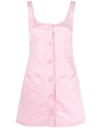 Moschino - Heart-Motif Stretch-Cotton Midi Dress - Lyst