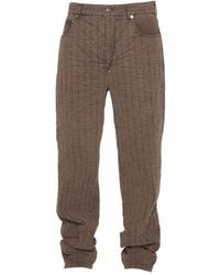 Mugler - Quilted Panel Trousers - Lyst