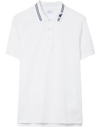 Burberry - Equestrian Knight-embroidered Polo Shirt - Lyst