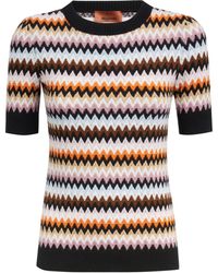 Missoni - Zigzag-Woven Knitted Top - Lyst